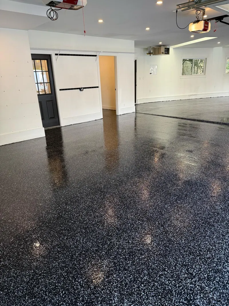 After: Garage Floor Renovation | Professional Epoxy Flooring Vancouver | Lower Mainland Results