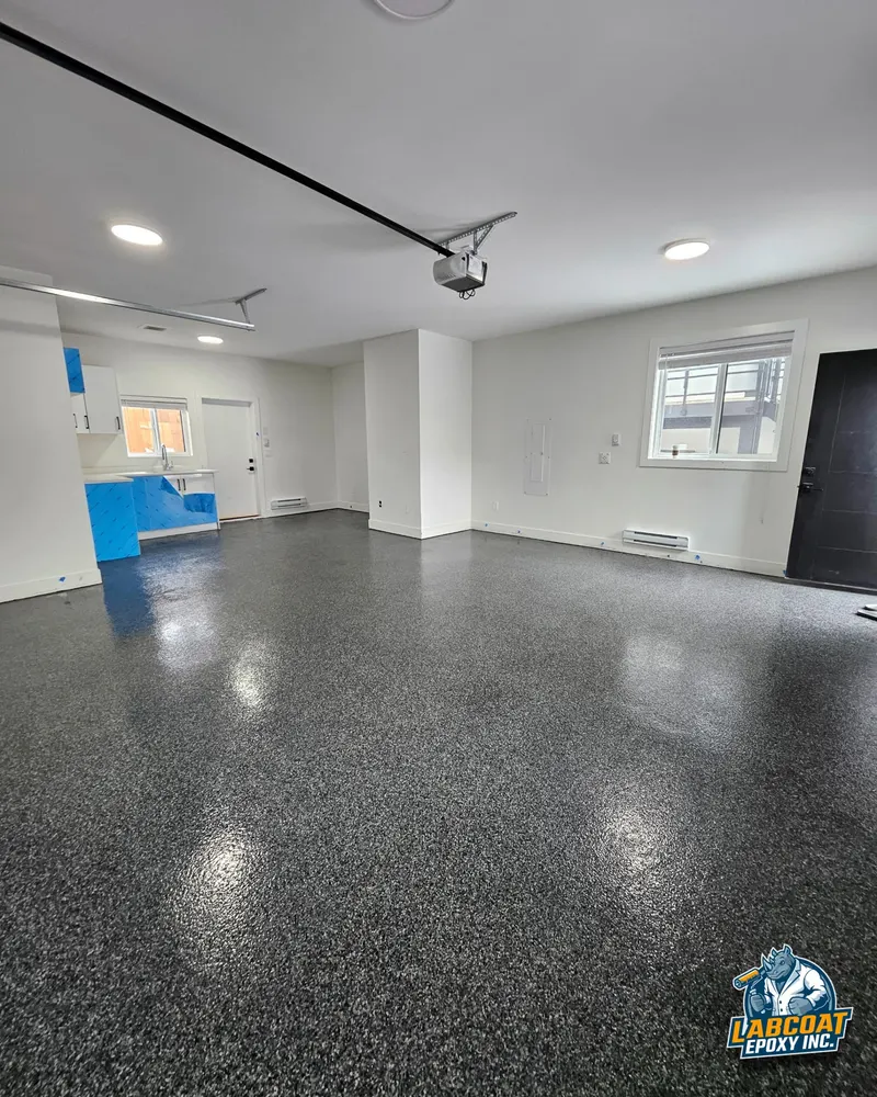 Basement Renovation - Moisture-mitigating epoxy system | Vancouver Epoxy Flooring Gallery | Lower Mainland BC